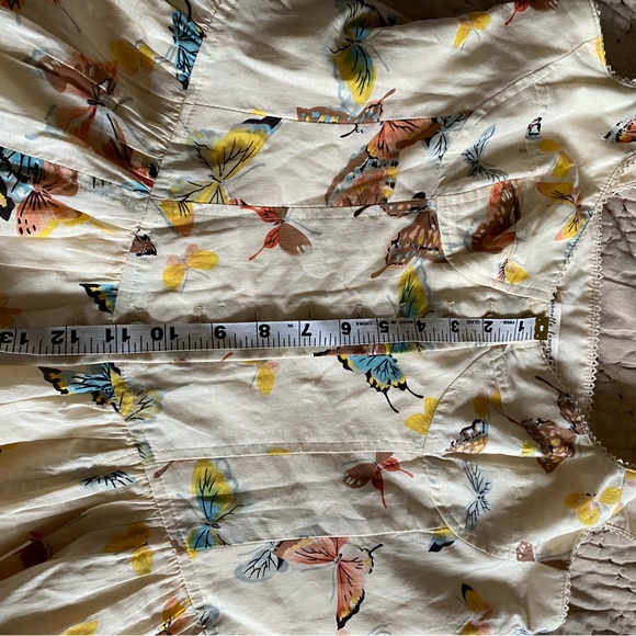 Gorgeous VTG Nanette Lepore Butterfly Corset Cotton Dress - Picture 14 of 15